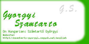 gyorgyi szamtarto business card